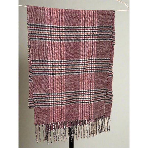 Cashmere Feel Plaid Scarf – Italy Design Style (Unbranded) - Picture 1 of 2